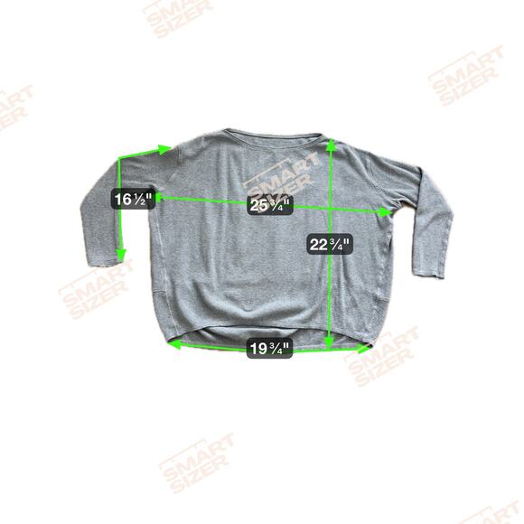 Lululemon Back in Action Long Sleeve Waffle Heathered Grey Women's Blouse Top - Picture 6 of 6